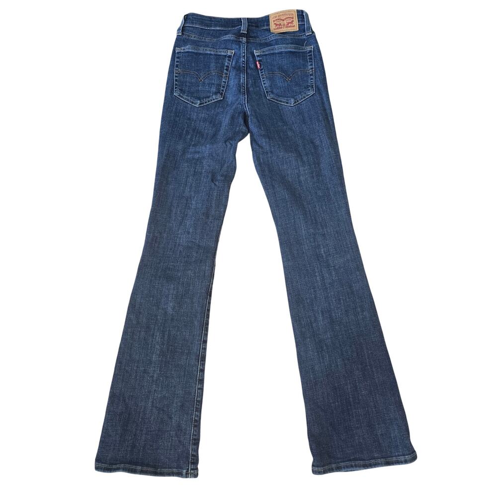 Levi's 725 High Rise Bootcut Jeans Medium Wash Denim Size 26 - Picture 4 of 7